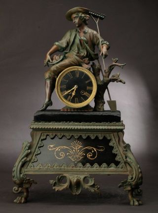 1850 Samuel Marti Cie. French Clock photo