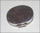 Solid Silver Trinket Pill Box With Scroll Design 1 1/2 