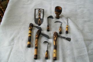 Estate Sale Find ? Old Tools From Africa ? No Idea photo