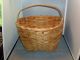 Antique 19th Century American Handmade Splint Basket For Eggs,  Fruit Or Sewing Primitives photo 1