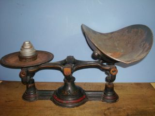 Large Victorian Tole Painted Country Store Scale photo