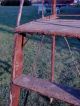 Vintage Painter ' S Step Ladder - Double Paint Platform Primitives photo 2
