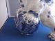 Antique 19thc Large Chinese Porcelain Cobalt Blue Foo Dog Lion Exquisite Foo Dogs photo 3