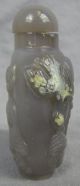Antique Carved Grey Jade Snuff Bottle Snuff Bottles photo 3