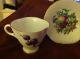 Vintage Cup & Saucer Fruit Pattern Vibrant England Bone China Great Gift Idea Cups & Saucers photo 2
