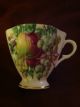 Vintage Cup & Saucer Fruit Pattern Vibrant England Bone China Great Gift Idea Cups & Saucers photo 4