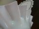 Stunning Antique Victorian 1870 ' S Ruby Milk Glass Hand Painted Fluted Bowl Bowls photo 10