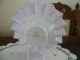Stunning Antique Victorian 1870 ' S Ruby Milk Glass Hand Painted Fluted Bowl Bowls photo 8