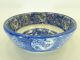 120405 Vintage Japanese Mino Inban Plate - Printed Porcelain Donburi / Hachi Bowl Bowls photo 3