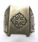 Fine Late Medieval Silver Neillo Ring - Floral Cross Bezel Plate - 17th Century Uncategorized photo 1
