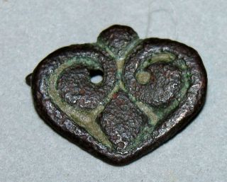 Ancient Roman Pendant,  Belt Decoration - Bronze - Rare Guaranteed Authentic photo