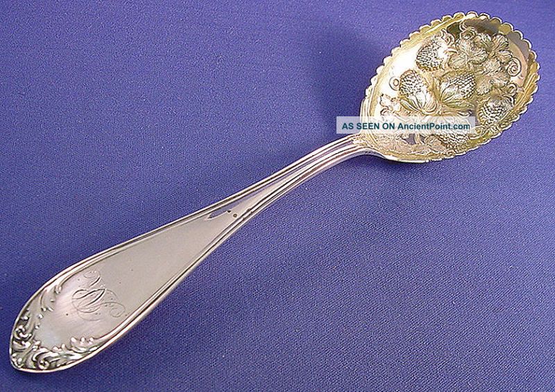 George Sharp Coin Silver Berry Spoon Coin Silver (.900) photo