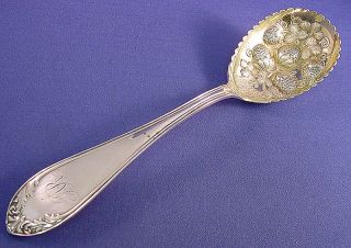 George Sharp Coin Silver Berry Spoon photo