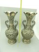 Silver Pair Italian Amphora Vase - 1960 Signed Lavorazione A.  Mano `800` 4.  3kg Silver Alloys (.800-.899) photo 8