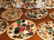 Antique Estate Button Collection Lot Rare - Glass - Metal - Victorian - Lacy B1 Buttons photo 8