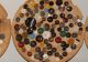 Antique Estate Button Collection Lot Rare - Glass - Metal - Victorian - Lacy B2 Buttons photo 4