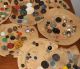 Antique Estate Button Collection Lot Rare - Glass - Metal - Victorian - Lacy B3 Buttons photo 2