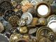 150 Antique Vintage Metal Buttons Victorian Cut Steel Old Steels Brass Picture Buttons photo 1