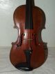 Antique 19th Century Handmade German Violin With Case; Germany String photo 1