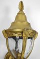 Pair Lantern Sconces Gold Gilded Mica Antique Vintage Italian Regency Outdoor Chandeliers, Fixtures, Sconces photo 2