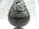 Antique Bronze Statuary:33cm Lotiform Lamp Other photo 2