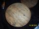 Vintage Primitive Round Wooden Hat/cheese Box - Lid And Stain Primitives photo 9