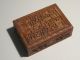 Small Box Richly Carved Sandalwood.  Canton.  China.  19th. Boxes photo 1