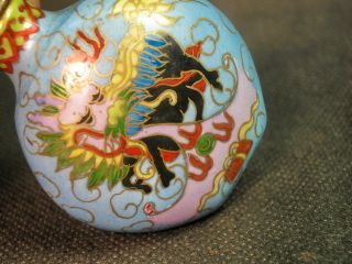Chinese Kylin Hand Painted Porcelain Snuff Bottle photo