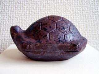 Japanese Tea Ceremony Incense Case Kogo - Tortoise photo