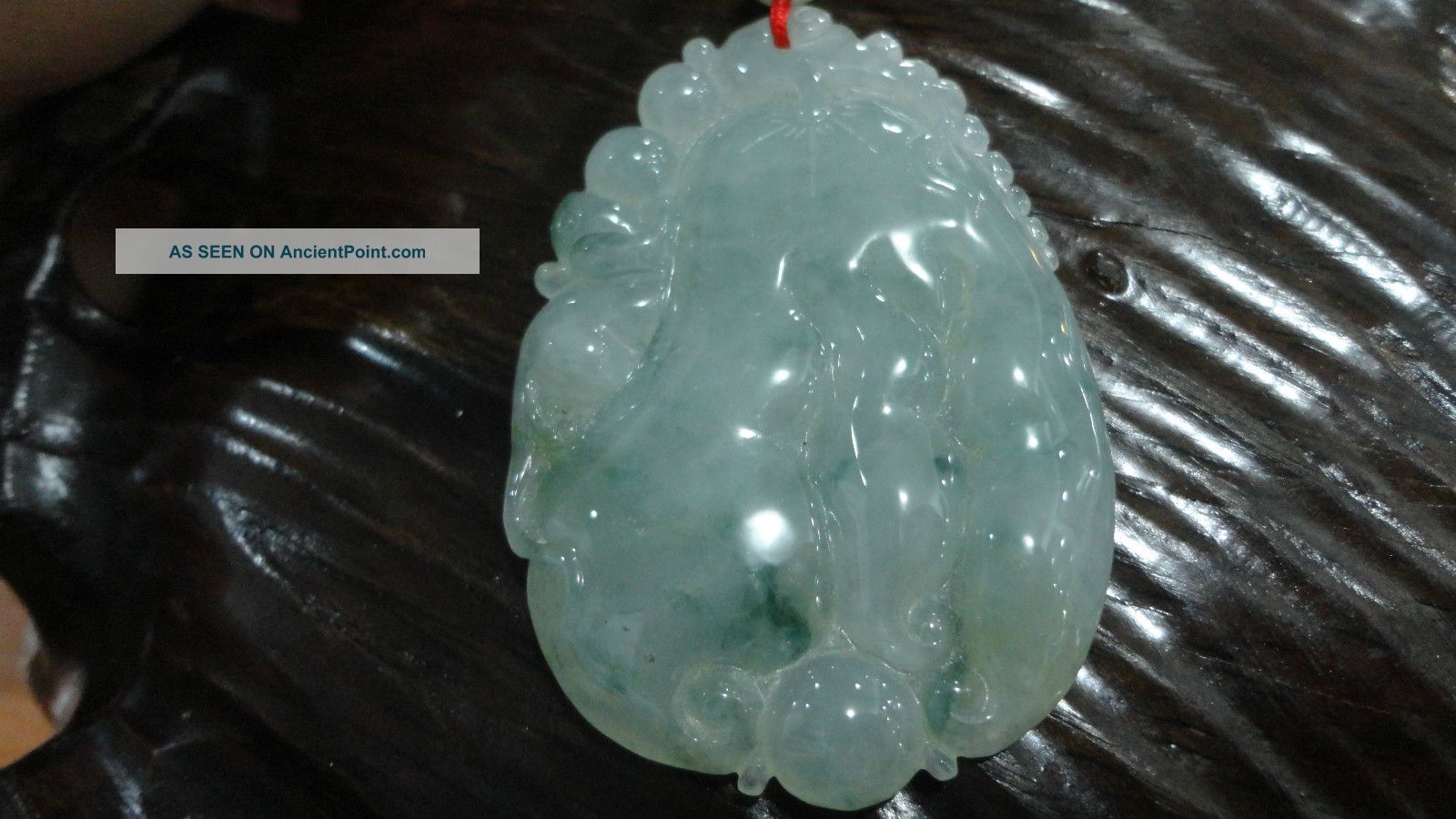Chinese100% Natural Ice Green Grade A Jade Jadeite Pendant/bergamot/hand Carved Necklaces & Pendants photo