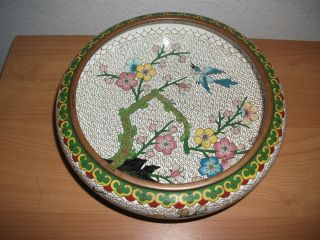 Late 19th C.  Chinese Cloisonne Enamel Bowl photo