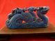Chinese Classical Hand Carved Dragon And Phoenix Stone Statue 633 Dragons photo 5