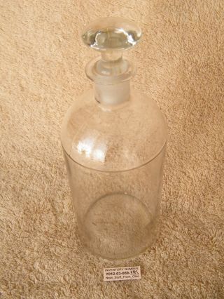 ☼→ 3 - Part Mold - Laboratory / Apothecary Bottle With Glass Stopper - Unusual photo