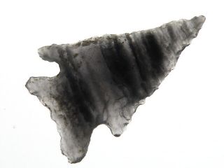 Ancient Indian Artifact Obsidian Arrowhead Wa photo