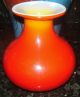Stunning Murano Art Glass Vase Vibrant Orange / Red Bold Vases photo 1