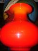 Stunning Murano Art Glass Vase Vibrant Orange / Red Bold Vases photo 7