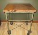 Industrial Style Table Vintage Work Table Island Table Serving Cart Bb 225 1900-1950 photo 1