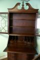 Antique Mahogany Secretary Bookcase With Drop Down Desk Claw And Ball Feet 1900-1950 photo 1