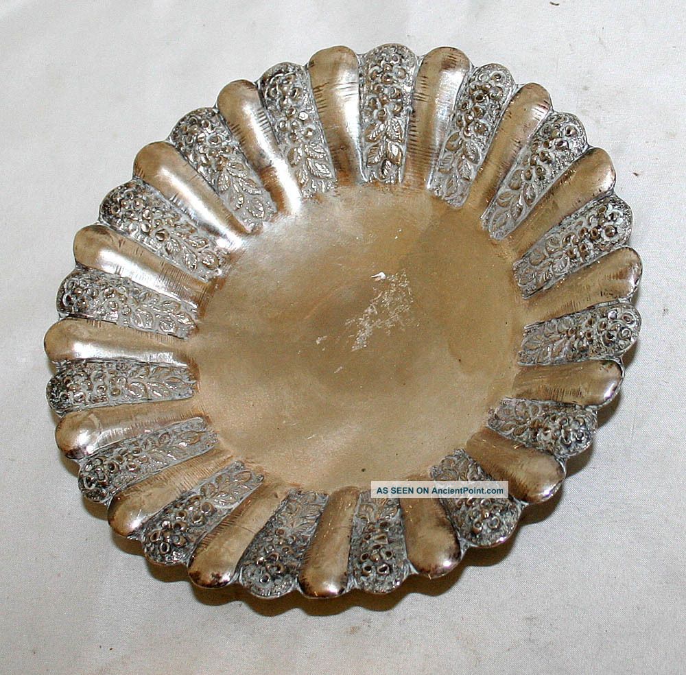 German Antique Sterling Silver Bowl Tray 191gr Germany Circa 1920s Germany photo
