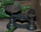Primitive Black Scale W/ Battery Operated Wax Covered Tea Light Primitives photo 1