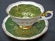 Royal Albert Teacup Green Handpainted Tea Cup And Saucer Duo Cups & Saucers photo 3