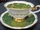 Royal Albert Teacup Green Handpainted Tea Cup And Saucer Duo Cups & Saucers photo 4