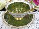 Royal Albert Teacup Green Handpainted Tea Cup And Saucer Duo Cups & Saucers photo 8
