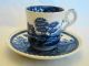 Vintage Spode ' S Tower Blue Demitasse Cup & Saucer 1891+ Cups & Saucers photo 1