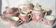 17 Pcs Allertons 1890 Red Punch & Judy Childs Tea Set Teapot Creamer Plates Cups Teapots & Tea Sets photo 2