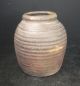 H611: Japanese Old Tokoname Pottery Ware Flower Vase With Good Natural Glaze. Vases photo 1