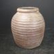 H611: Japanese Old Tokoname Pottery Ware Flower Vase With Good Natural Glaze. Vases photo 2
