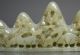 Old Chinese Celadon Jade Carved Scholar Ink Brush Mountain Rest Deer & Pine Tree Other photo 2