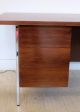 A Walnut Double Pedestal Executive Desk By Florence Knoll Post-1950 photo 4