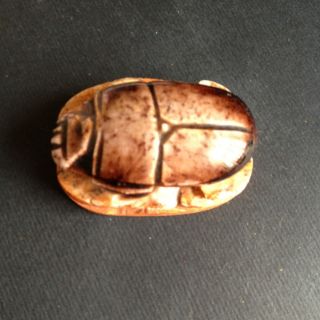 Antique Egyptian Large Scarab Bead photo